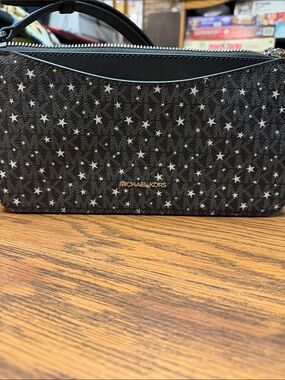 Michael Kors Arden Medium Printed Signature Logo Crossbody Bag.